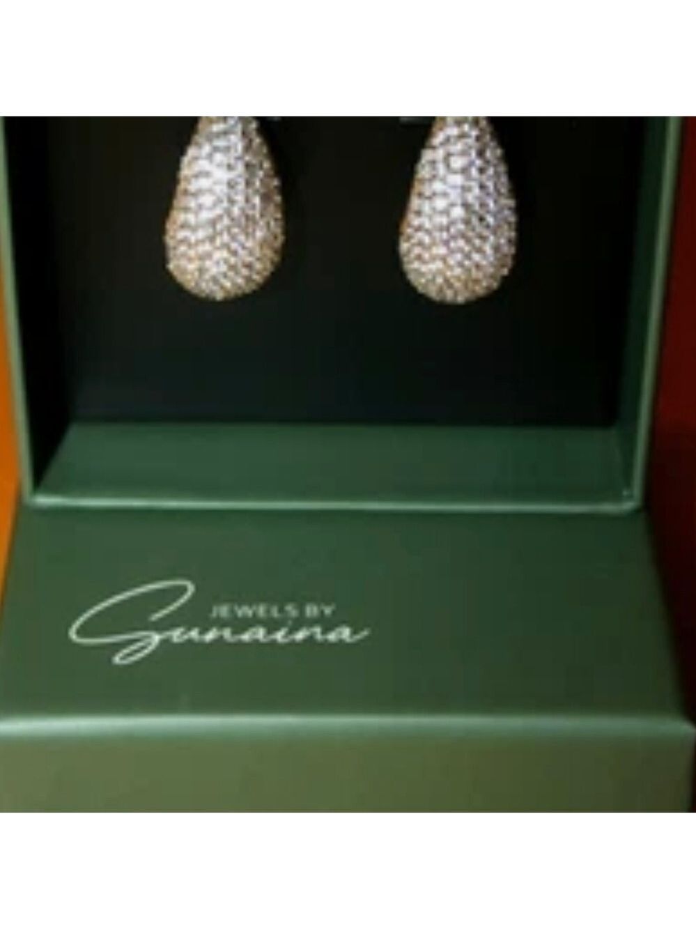 Sunaina Teardrop Earrings Silver - Picture 4 of 5